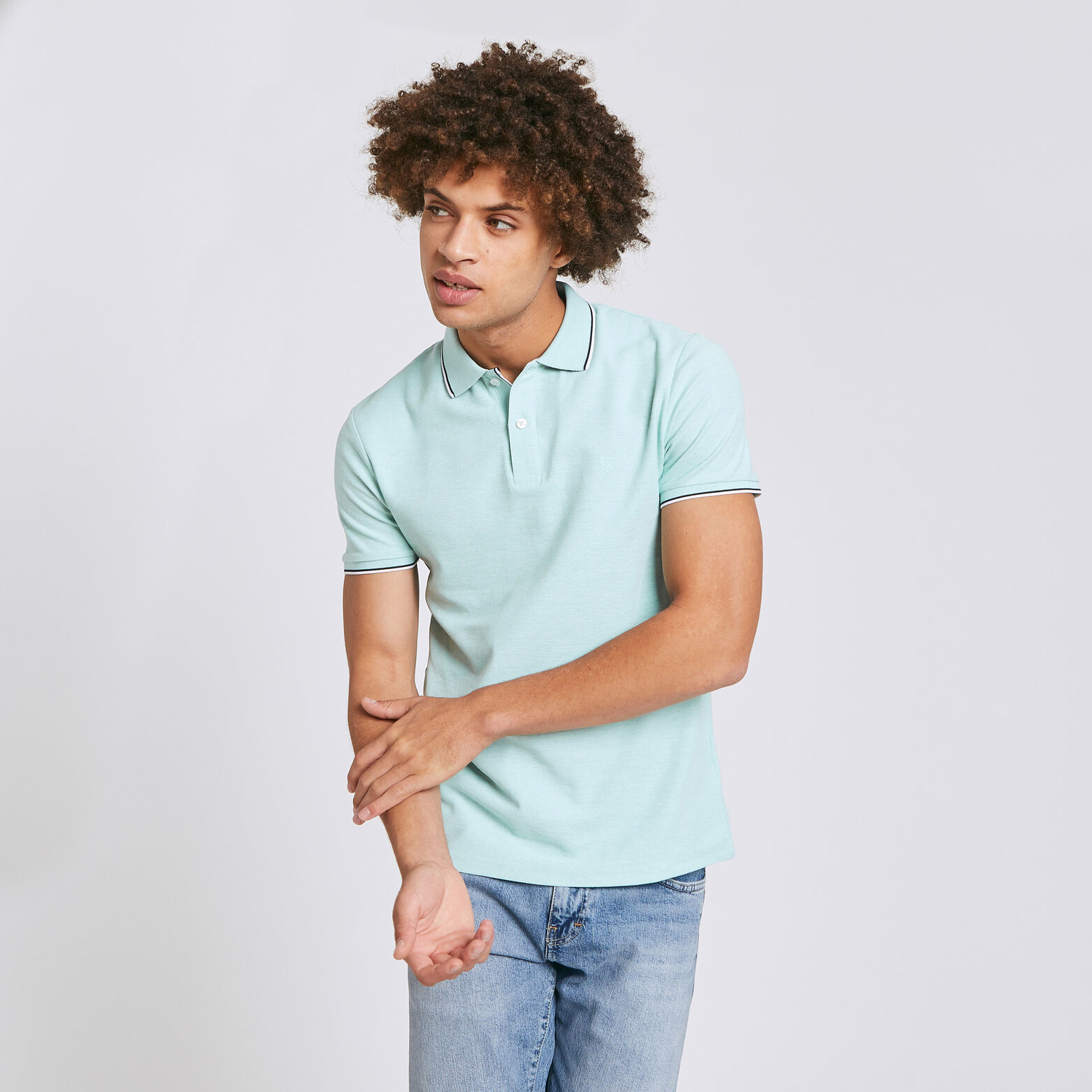 Polo manches courtes regular uni
