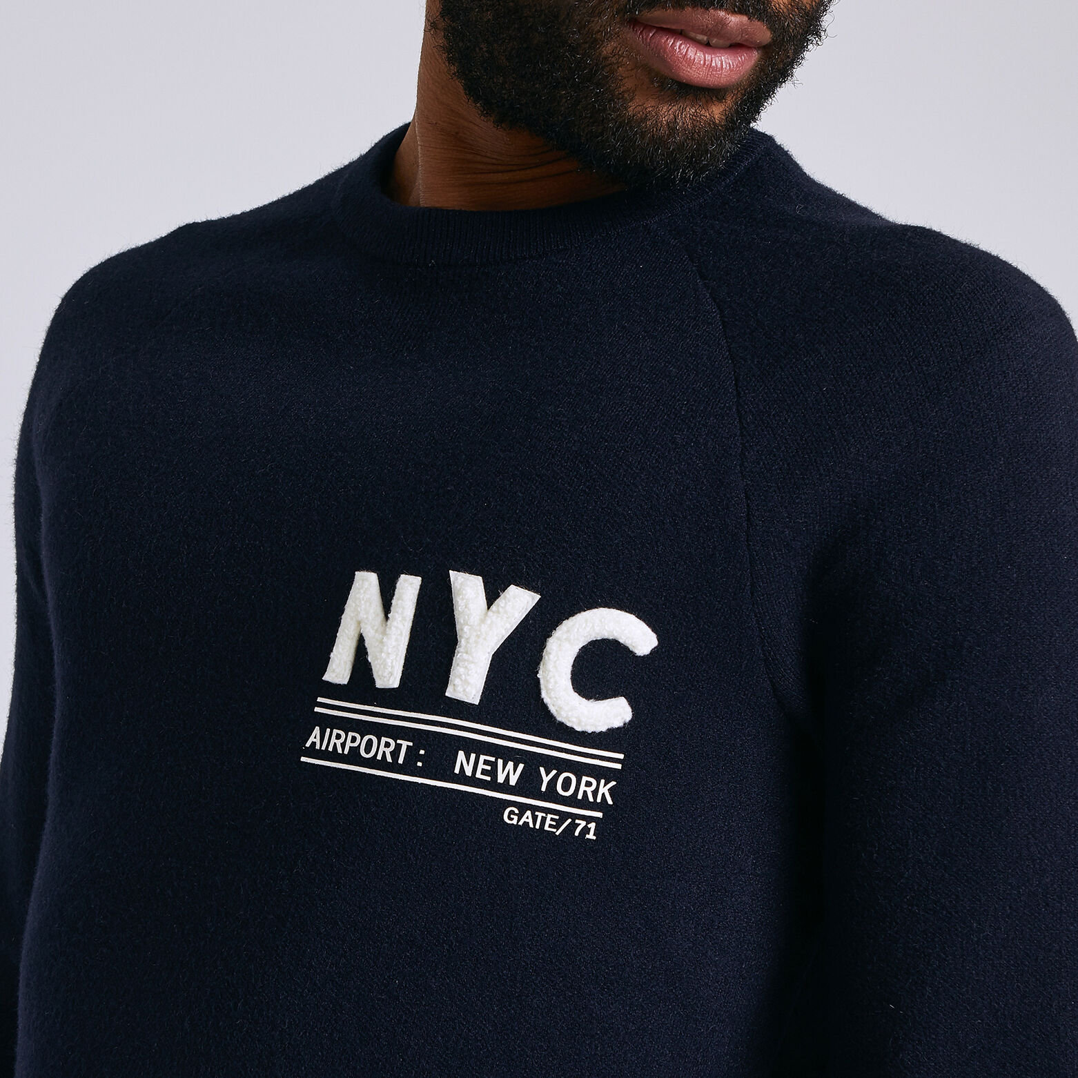 PULL COL ROND JACQUARD