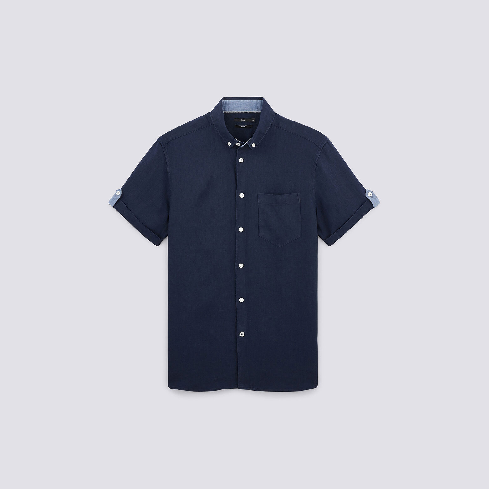 Chemise manches courtes regular lin