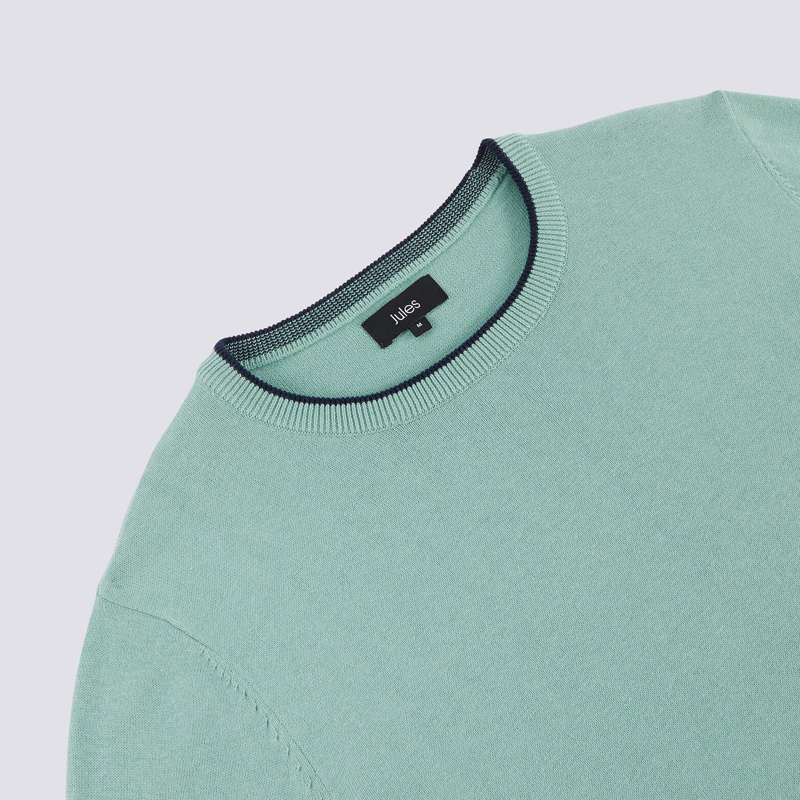 Pull col rond jeu de points