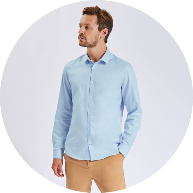 Chemise à repassage facile